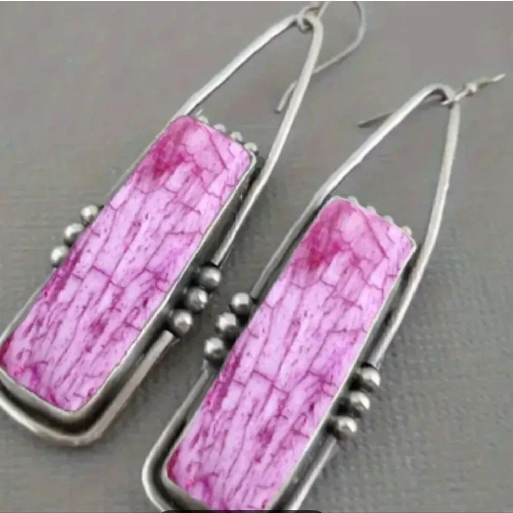Boho retro style earrings